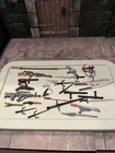 GI Joe Classified And Marvel Legends Weapons and Accessories Lot. As Pictured