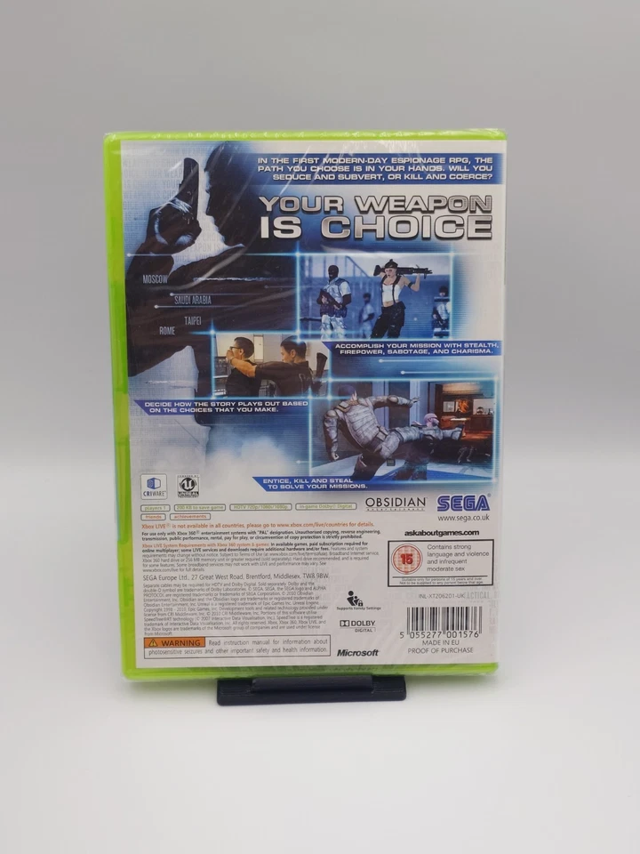Alpha Protocol: The Espionage RPG - Xbox 360 - PAL (Factory Sealed) - Image 2 of 4