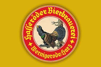 Blechschild - HASSERÖDER BIERBRAUEREI WERNIGERODE / HARZ  20x30 cm 23080