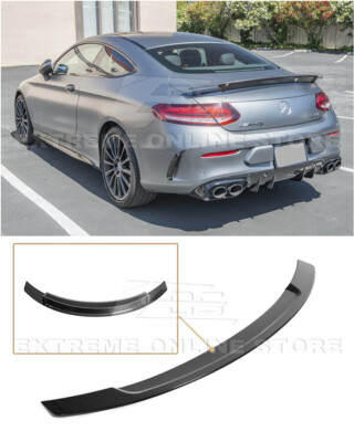For 19-Up MB C205 C-Class Coupe | EOS Style CARBON FIBER Rear Trunk Wing Spoiler