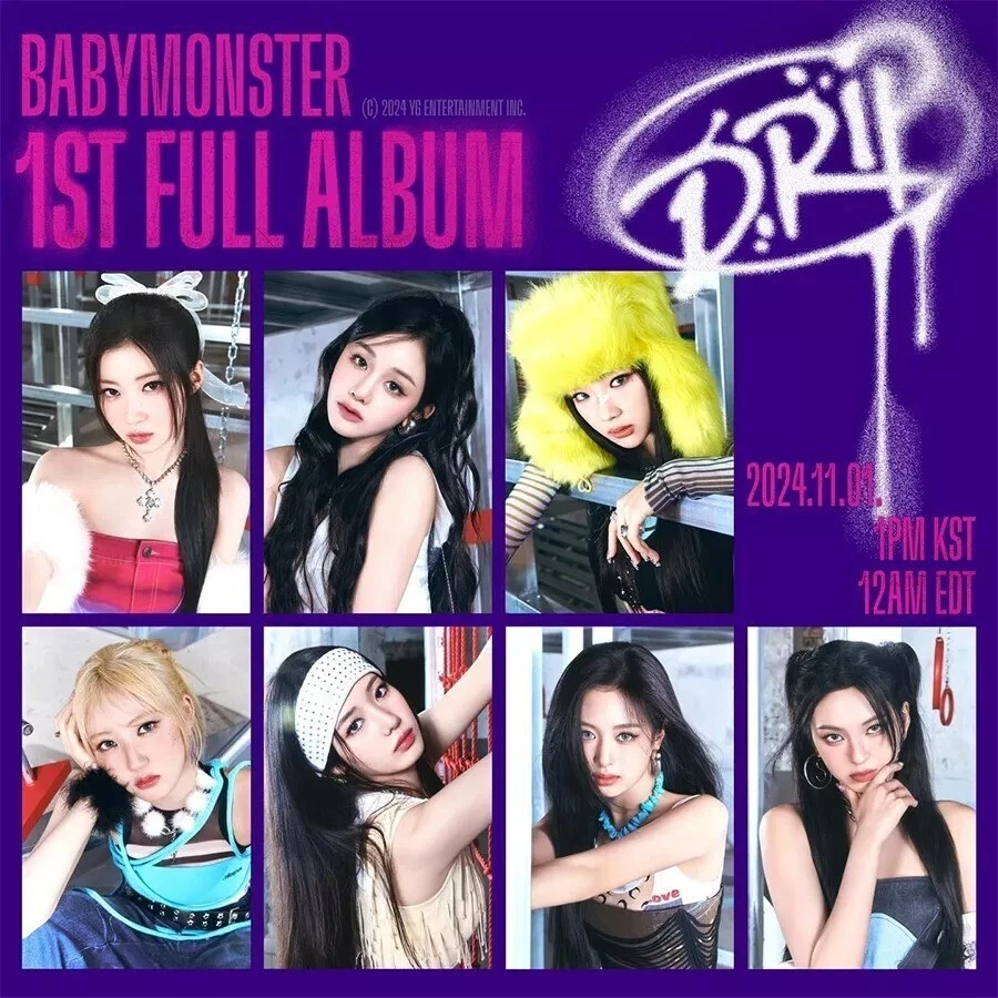 BABYMONSTER DRIP 1st Full Album JEWEL CASE Ver/CD+Photo Book+2