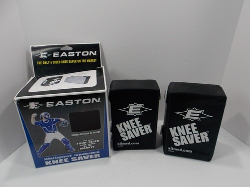 NEW EASTON Baseball/Softball Catcher Knee Saver by Alimed Size Large Black Pair