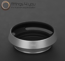 Lens Hood 52mm Sunshade Metal Universal Silver 52 mm