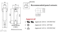 1pc ZING EAR ZE-800 3A-20A Overload Amp Protection Switch 120V AC/250V AC/32V DC