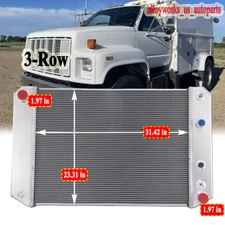 For Chevy C60 C70 Kodiak GMC C6000 Topkick 6.0L 6.6L 1991-2002 Radiator 3 Rows