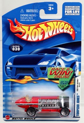 Hot Wheels Torpedo Jones 2002 First Editions Series #52913 New NRFP Red LW 1:64