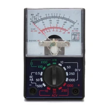 Analog Multimeter AC/DC Voltage Current OHM Voltmeter Ammeter with Test Leads