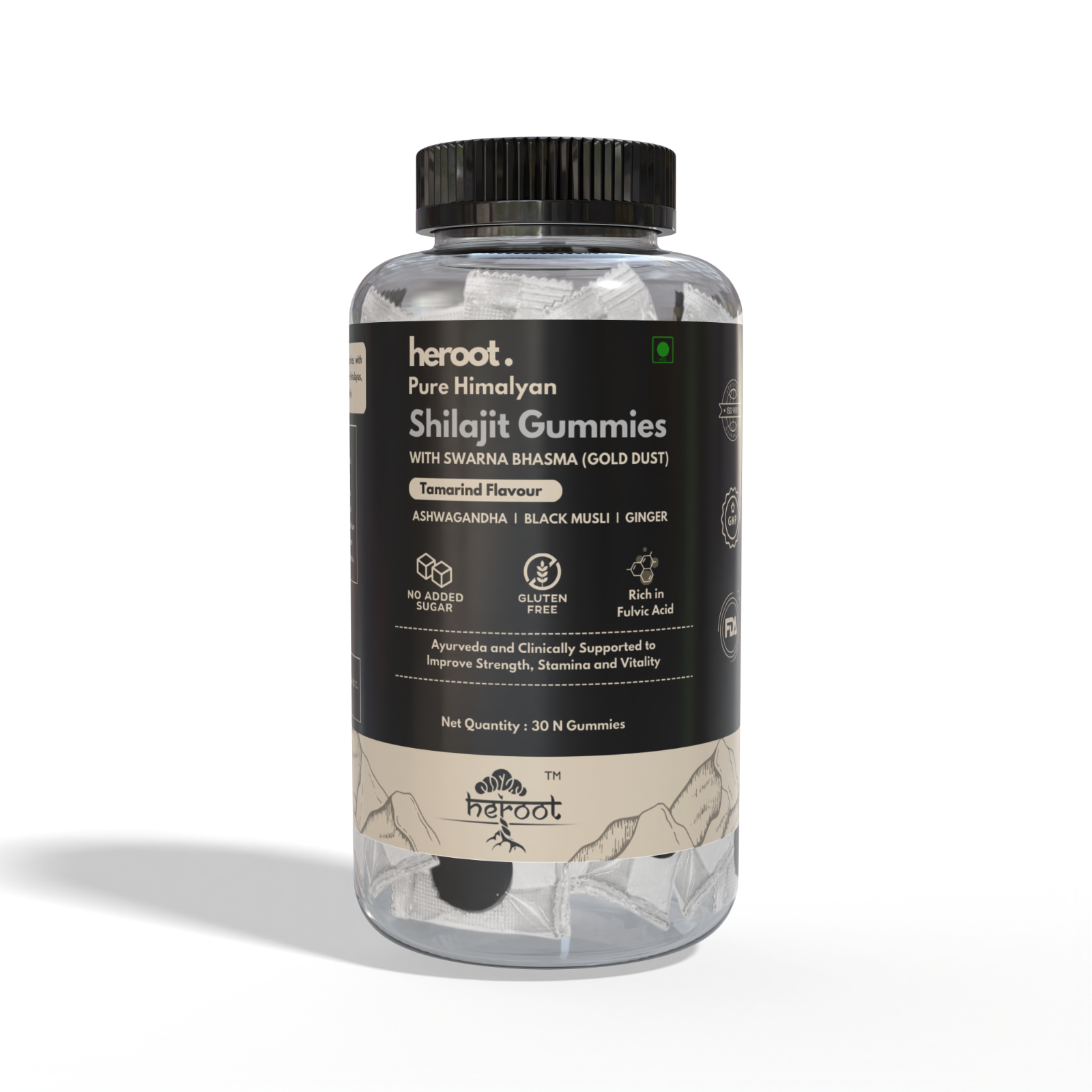 Himalayan Shilajit GOLD Gummies, Organic, Extremely Potent 200 mg, Fulvic Acid