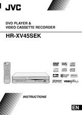JVC HR-XV45SEK VCR Owners Instruction Manual Reprint