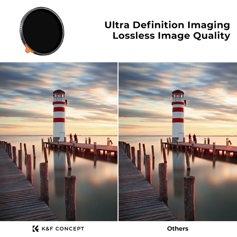 K&F Concept 86mm Variable ND Filter ND2-ND400 (9 Stop) Lens Filter Nano-X Series - Image 3 of 4