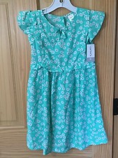 NWT Carter's Flowers Floral Daisy Dress Girls Turquoise many sizes