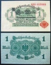 EXQUISITE WW1 GERMAN EMPIRE 1914 MARK!! BUY 2 GET CONSEC S/N's!! CHOICE CRISP AU