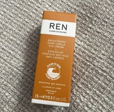 REN Clean Skincare Brightening Dark Circle Eye Cream 15ml FullSize NIB 51 value