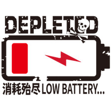 Auto Aufkleber- Niedrig Batterie Status Schwarz Vinyl Tank Car Tuning f&uuml;r Tesla