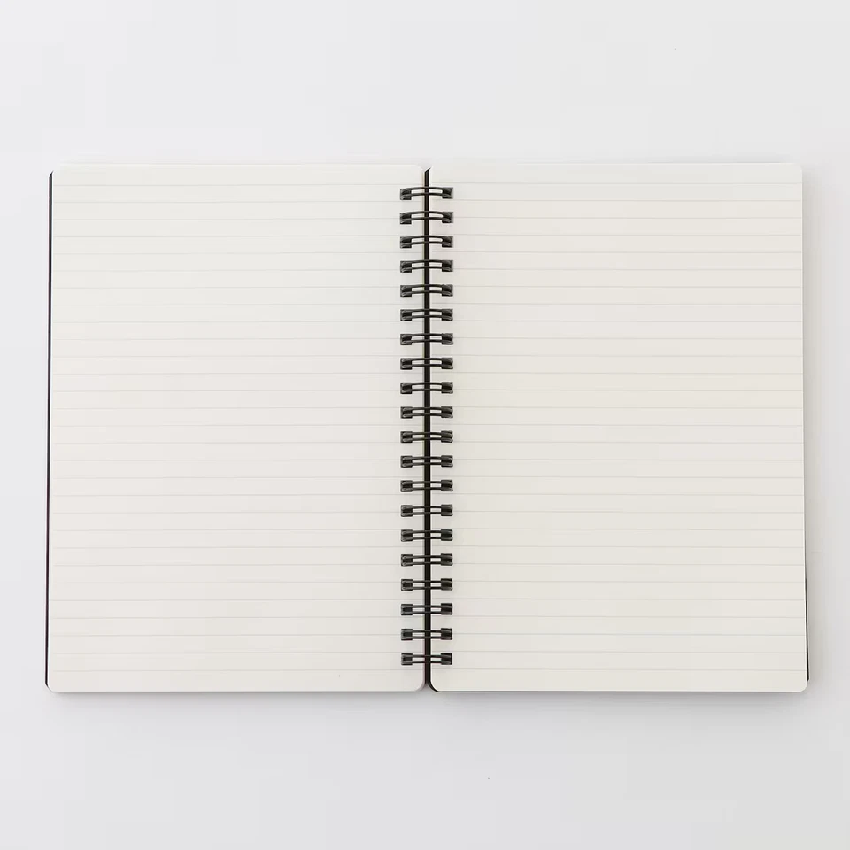 MUJI High-quality Paper Notebook A6 Double-ring With Elastic Fastener 80 Sheets - Image 2 of 4