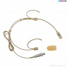 AT60 Cardioid Headset Microphone For MiPro BeltPack 4-Pin Loack Replace Original