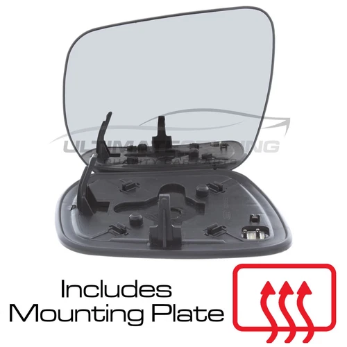 Wing Mirror Glass For Suzuki Grand Vitara 2005-2009 Heated Convex Passenger Side