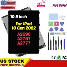 10.9" for iPad 10 Gen 2022 A2696 LCD Display Screen Replacement With Repair Kit