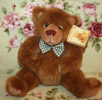 *NWT* CUDDLY HUGGABLES BROWN BEAR 12 1/2'' W/ POCKETS FOR HIS PAWS ADORABLE!
