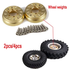 2/4x wheel weight for Axial 1/10 RC Crawler 1.9'' 2.2" Alloy Beadlock wheel rims