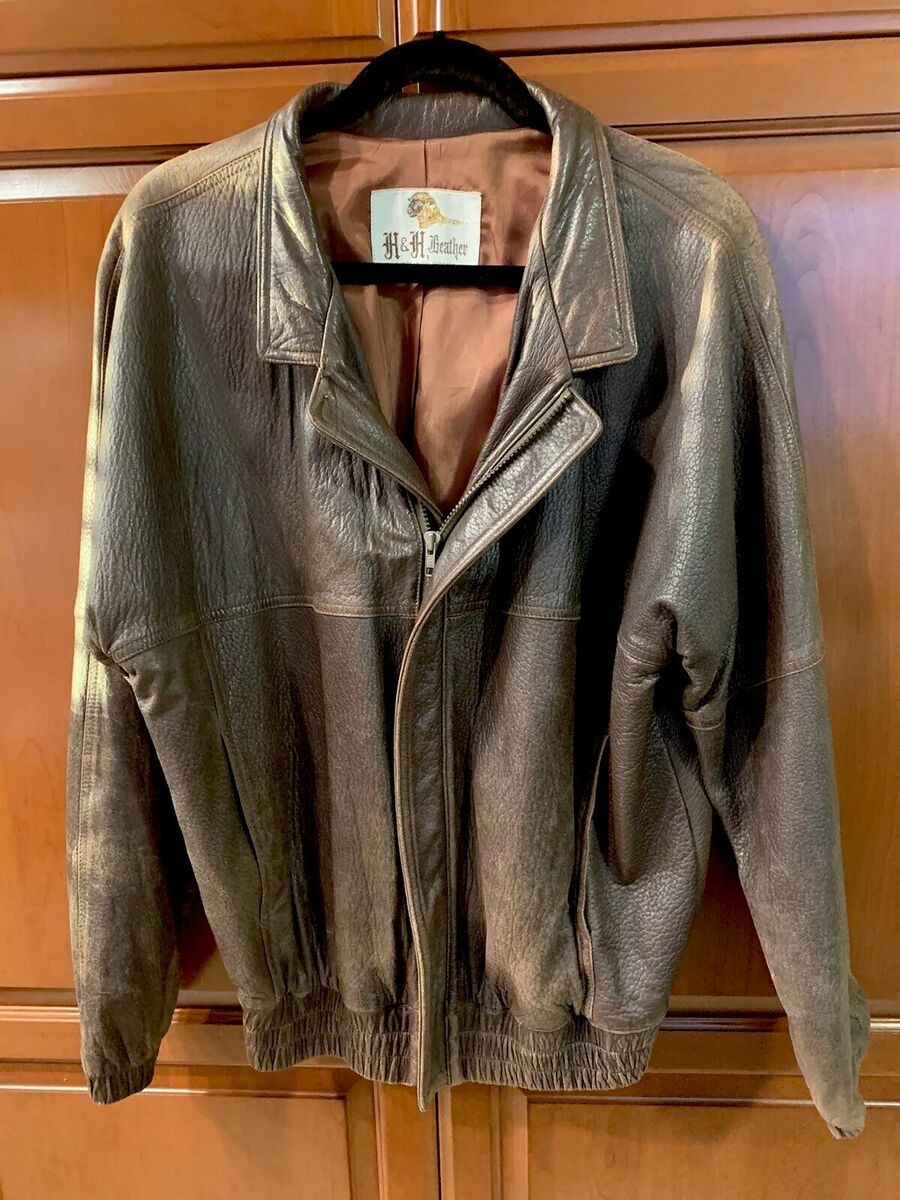 Mens Vintage H & H Brand Tapered Distressed Brown Leather Mens Vintage H & H Brand Tapered Distressed Brown Leather