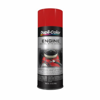 Red Gloss Spray Paint Resist High Heat Coating Engine Enamel