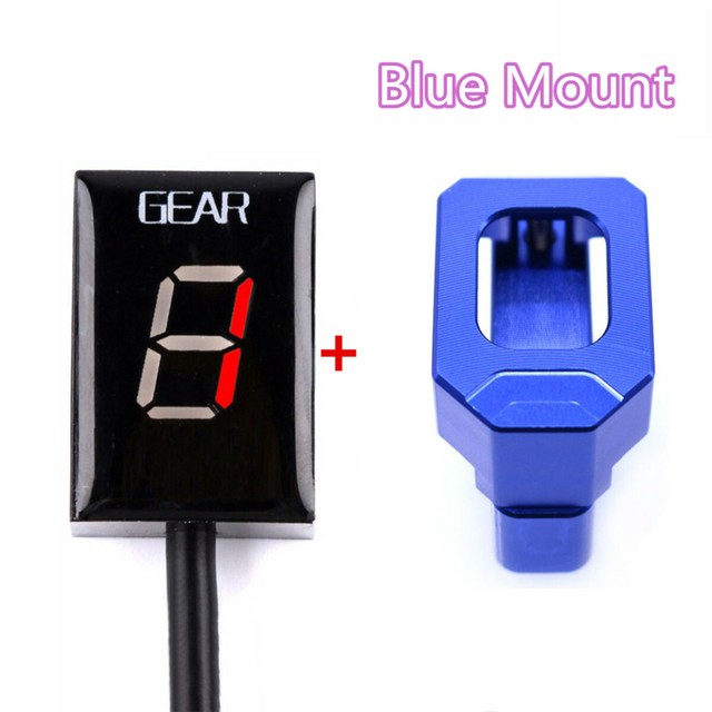 DIGITAL GEAR INDICATOR WITH BLUE MOUNT STAND FOR HONDA CBR600 F4I CBR