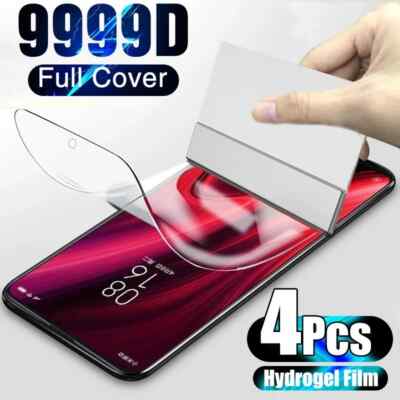 4PCS Full Cover Hydrogel Film For Xiaomi Redmi Note 11 Pro 11T Screen Protector