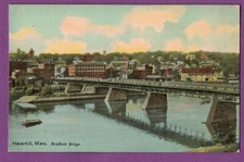 HAVERHILL MA VINTAGE PC BRADFORD BRIDGE 