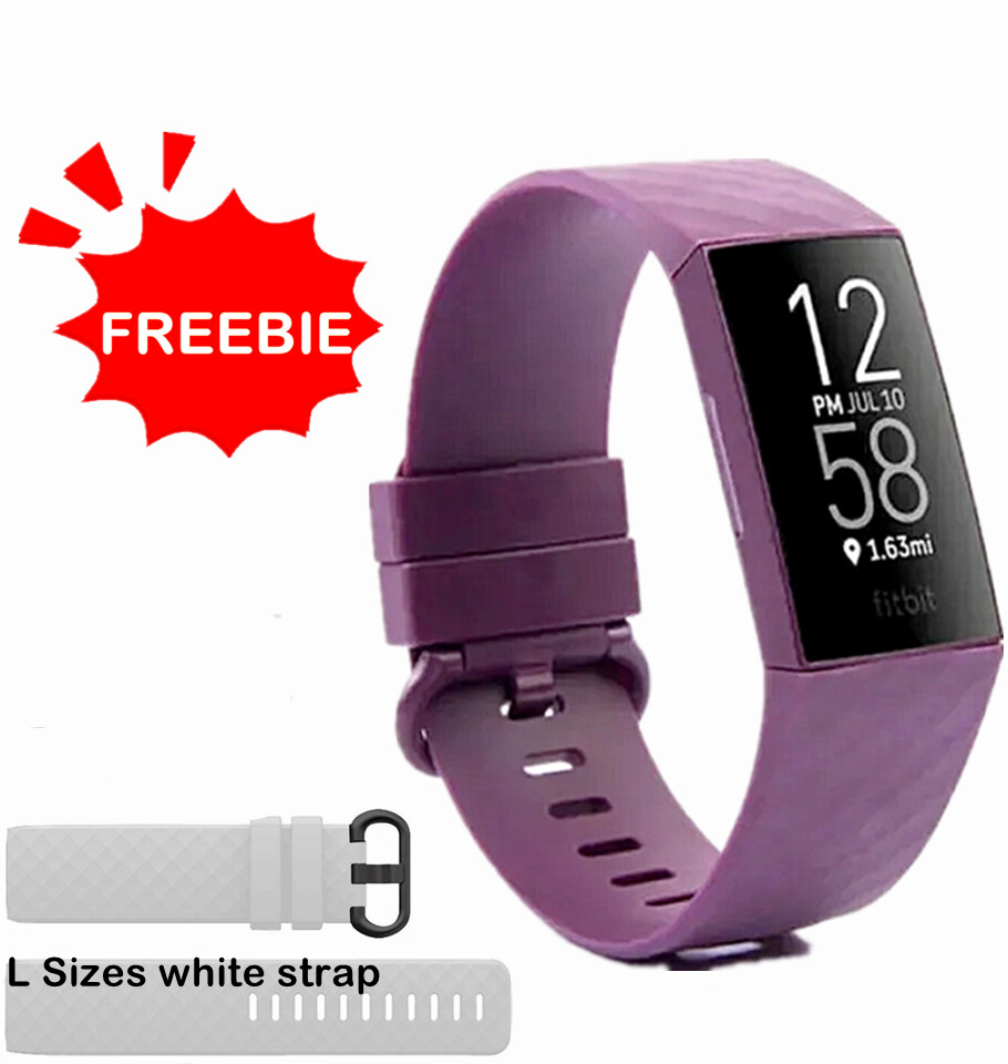 Fitbit Charge 4 Lavender Fitness Tracker with S & L Band Sizes-image