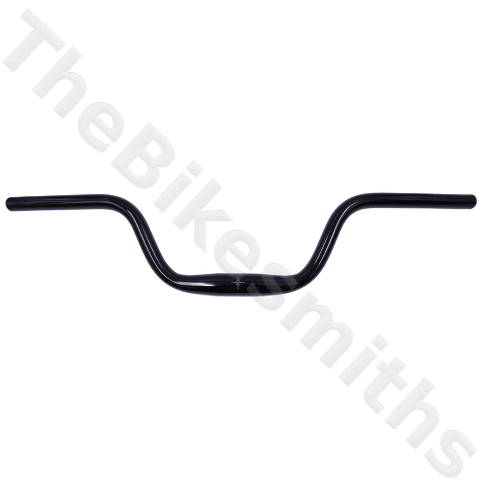 Bicicleta híbrida Sunlite de 5 pulgadas Mountain Riser manillar 31,8 mm abrazadera aluminio negro Foto 2 de 2