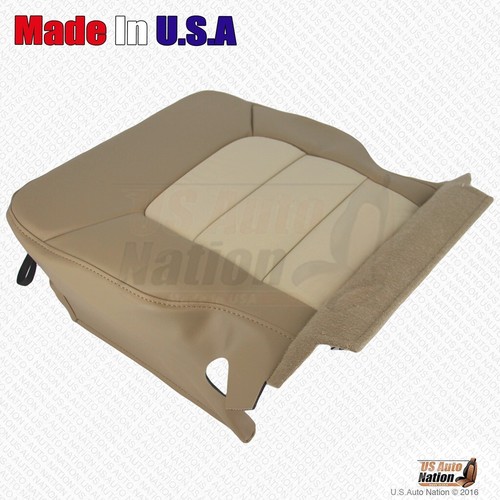 2003 2004 Ford Expedition Eddie Bauer REAR Driver Bottom Leather Seat Cover Tan - Picture 9 of 12