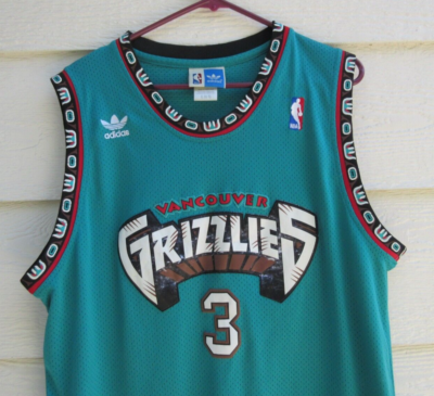 NBA Adidas Hardwood Classics Men's Vancouver Grizzlies #3 Abdur