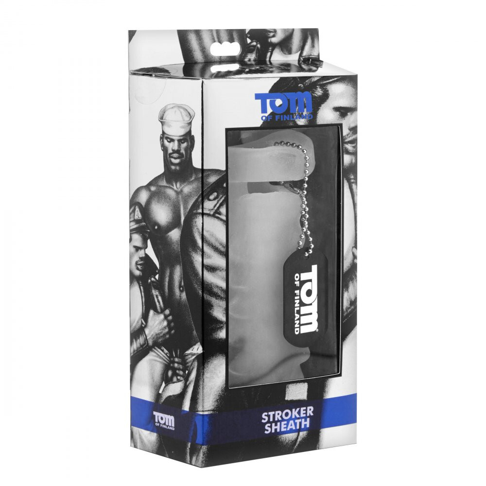 TOM OF FINLAND Stroker Sheath, Length 5.5”/14 cm, Diameter 2.5”/6.4 cm