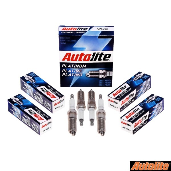 New Set of 4 Autolite Platinum Spark Plug for Buick Chevy Chrysler GMC Pontiac