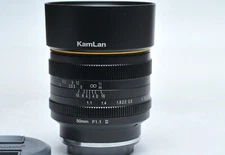 KamLan 50mm F1.1 II APS-C Large Aperture Manual Focus Lens for Fujifilm X
