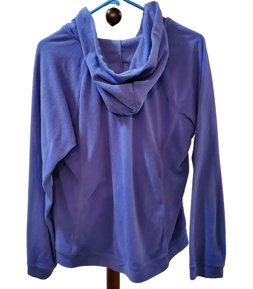 Pullover SJB Active Ligero con Capucha Mangas Largas Púrpura Polar 1/4 Cremallera L Grande Foto 2 de 4