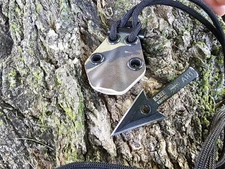 ESEE Arrowhead AH-1 Kydex sheath w/ Firesteel & Paracord necklace (Camo DW)