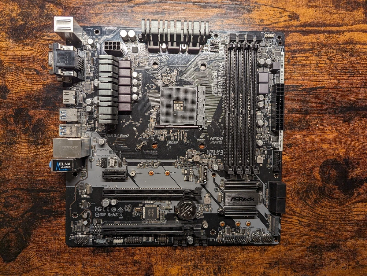 ASROCK B450M PRO4 R2.0 Socket AM4/ AMD B450/ DDR4/ SATA3&USB3.2 M.2 Micro  ATX MB