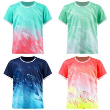Boys Tops Training T-shirt Tennis Shirt Short Raglan Sleeve Sportswear Stylish
