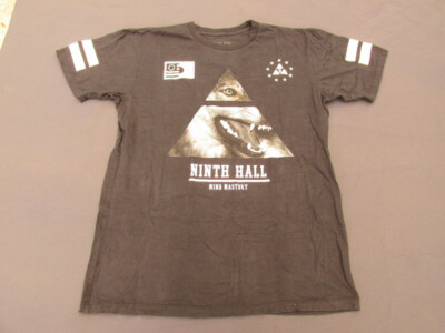 Shirt Ninth Hall Black T Shirt Mind Mastery Size L Large WOLF courage gift  NF