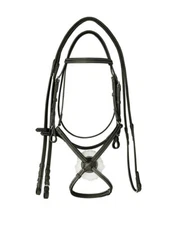 Mexican Bridle In Leather Complete With Reins