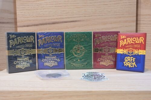 The Parlour Playing Card Set With Coin & Sticker & Limited Edition Black Deck