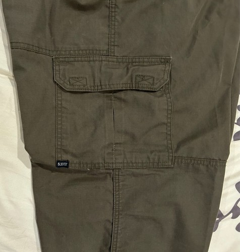 5.11 Tactical Men's 42X32 Pants Ripstop KTI 74273 Green Cargo - Picture 4 of 10