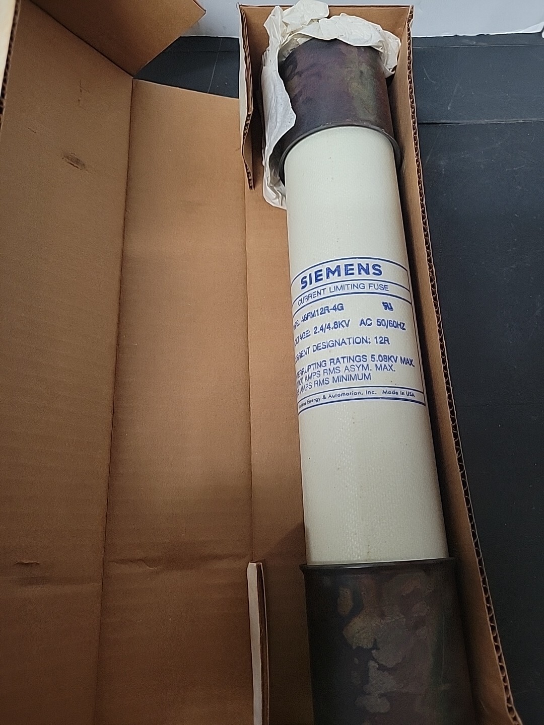 Siemens Current Limiting Fuse Type 48FM12R-4G