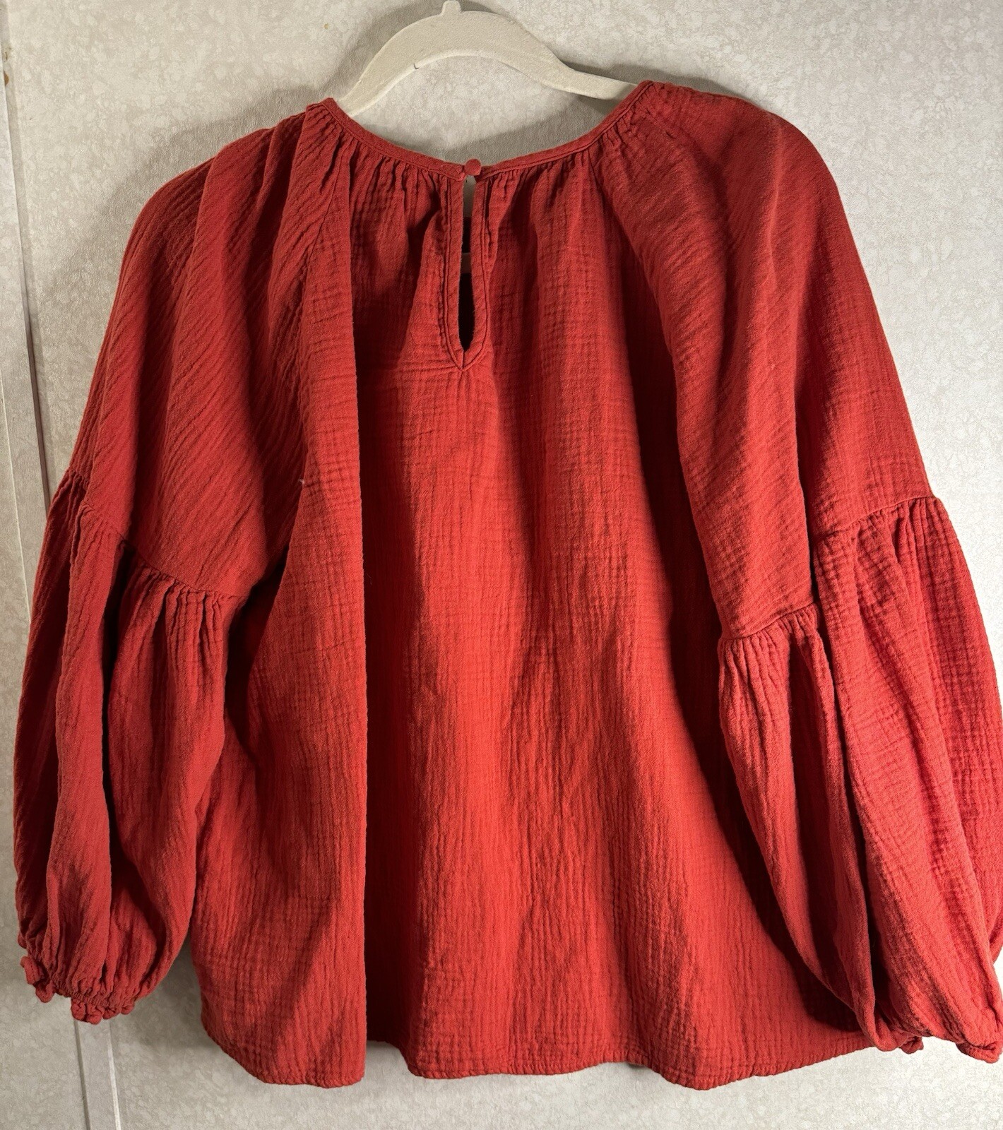 Universal Thread Red Orange Textured Balloon Slee… - image 6