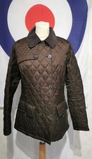 Womens Barbour Acacia Lightweight Quilted Jacket Brown Size Uk 12 H6