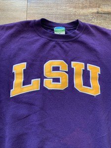 lsu champion crew sweatshirt