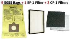 9 Bags for Kenmore Progressive Canister Vacuum Cleaner 5055 C EF1 CF1 Filter Set