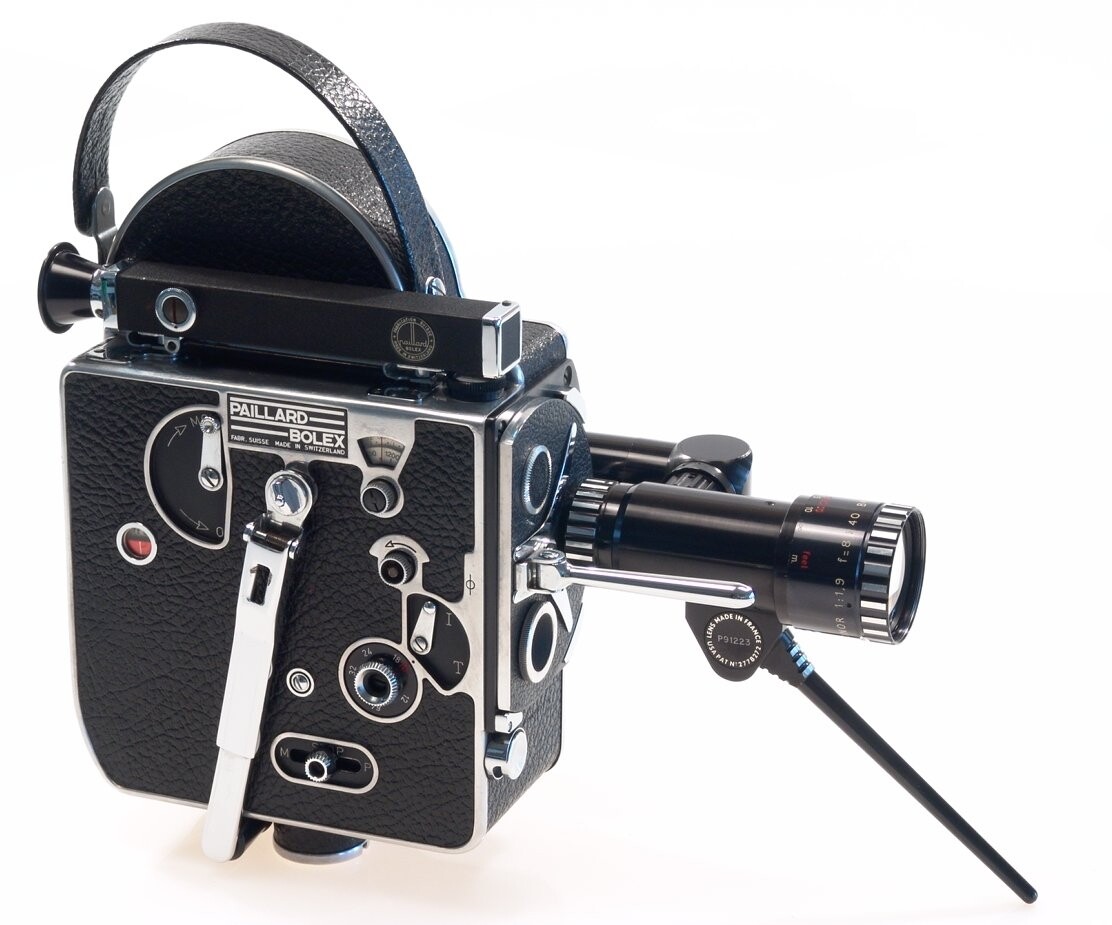 BOLEX H8 MOVIE FILM CAMERA PAN-CINOR 1:1.9 f=8-40mm ZOOM BOLEX H8 MOVIE FILM CAMERA PAN-CINOR 1:1.9 f=8-40mm ZOOM